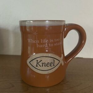 Burton Brown Ceramic 'Kneel' Inspirational Mug